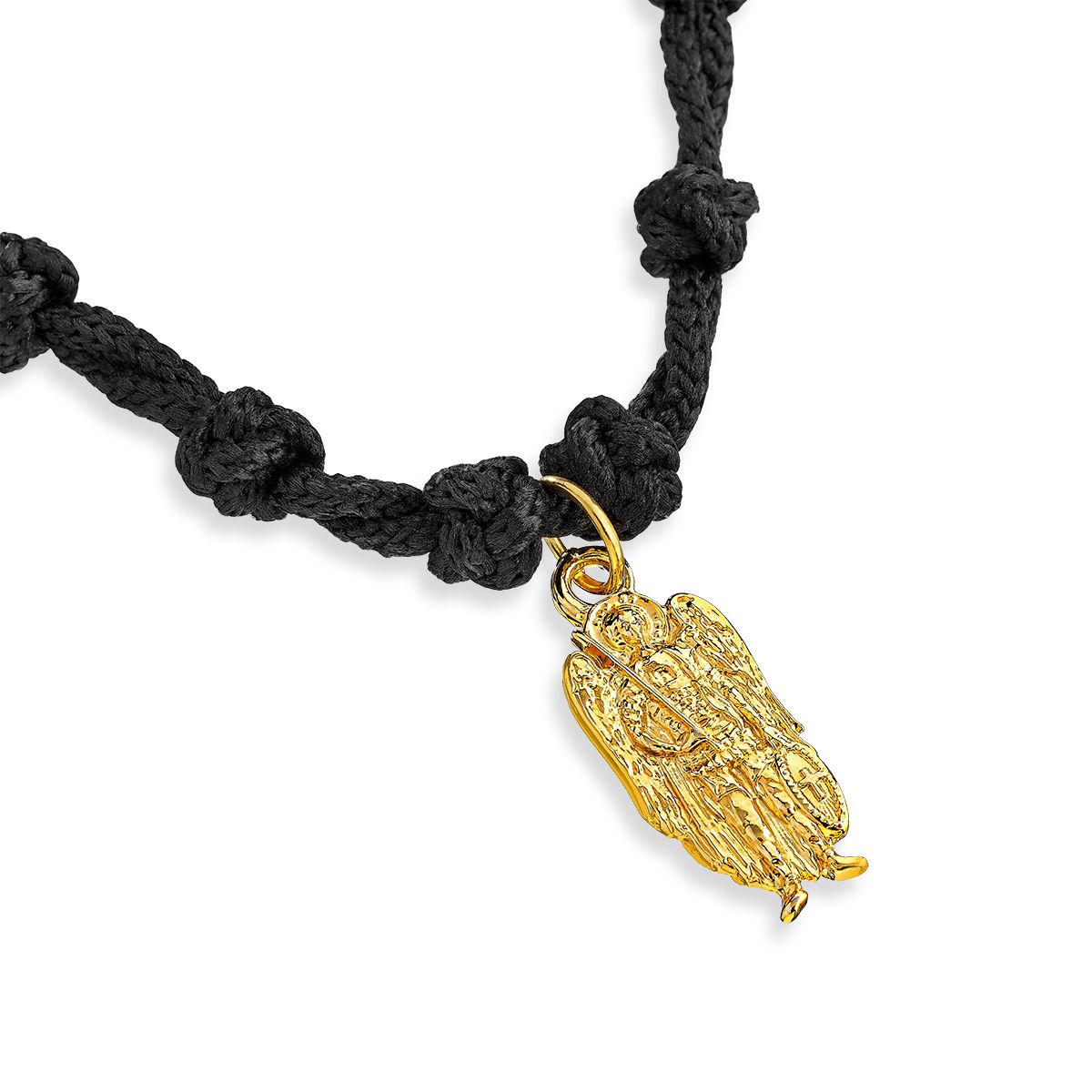 Handmade prayer rope Archangel Michael | Gold-Plated Steel Icons