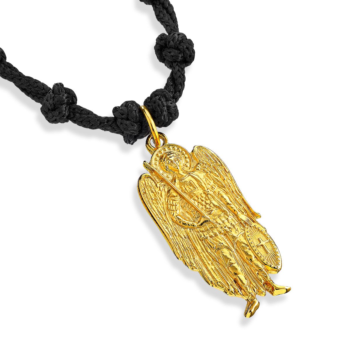 Handmade prayer rope Archangel Michael | Gold-Plated Steel Icons