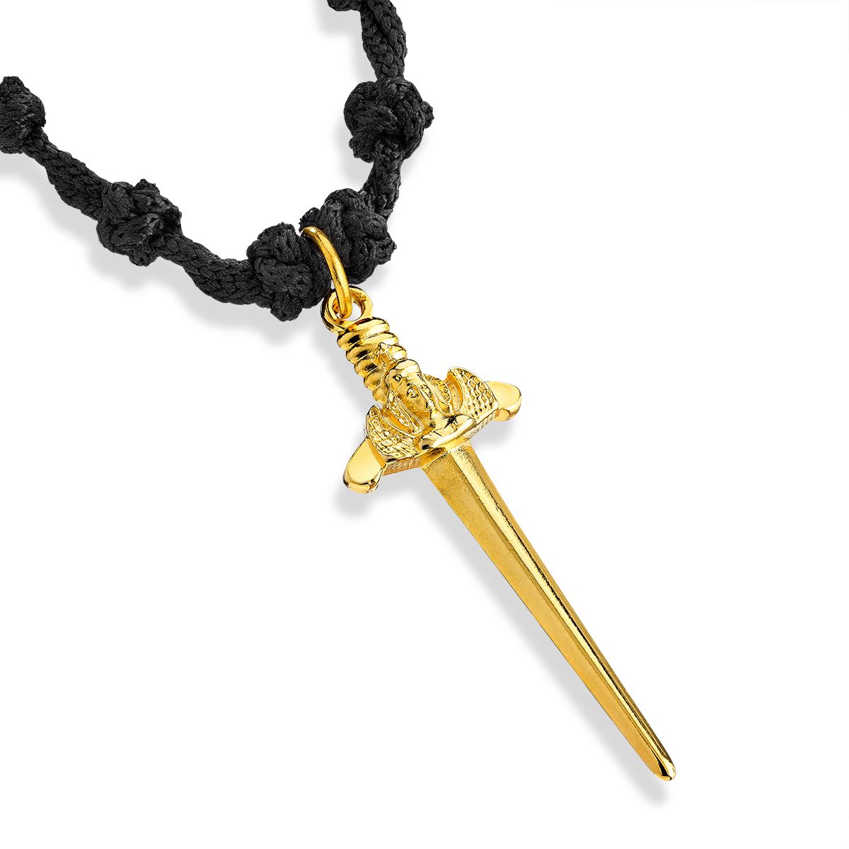 Handmade prayer rope Archangel Michael | Gold-Plated Steel Icons