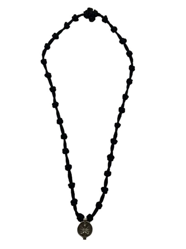 Handmade 33-Knot Prayer Bracelet | Soft-Knit with Icons