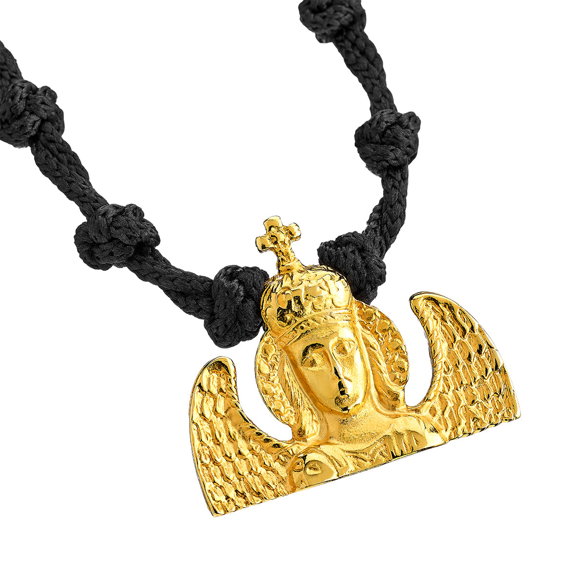 Handmade prayer rope Archangel Michael | Gold-Plated Steel Icons