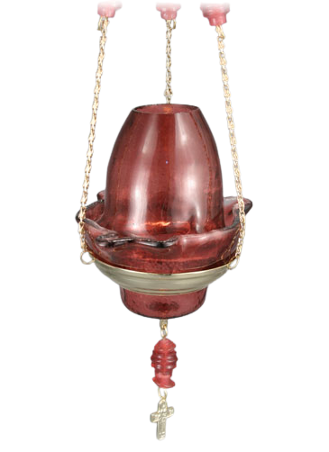 Handmade Hand-Blown Glass Hanging Vigil Lamp (Kandili) with Detachable Lid – 13 x 10 cm (Available in 9 Colors)