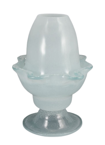 Handmade Hand-Blown Glass Tabletop Vigil Lamp (Kandili) with Lid – 17 x 13.5 cm (Available in 9 Colors)